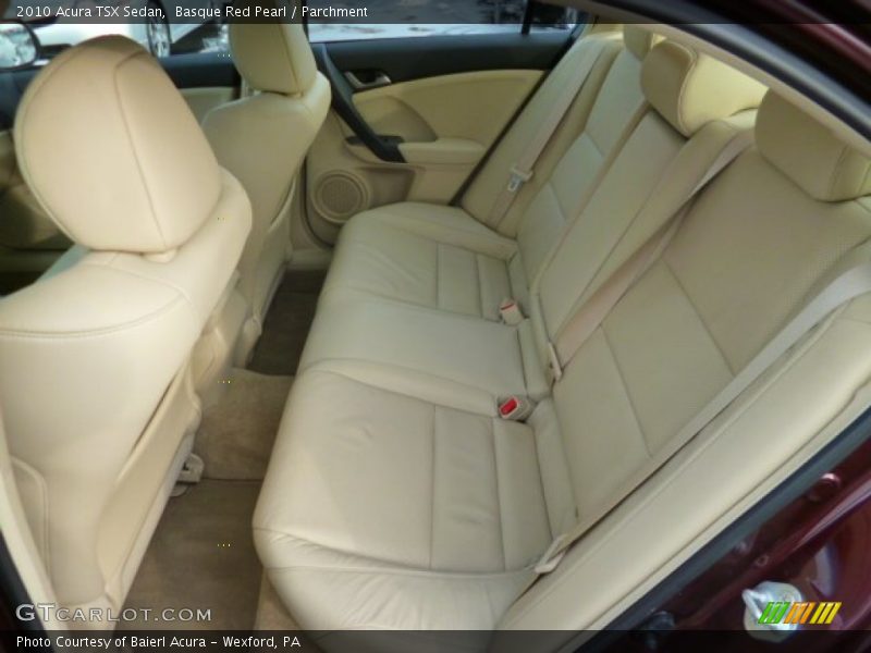 Rear Seat of 2010 TSX Sedan