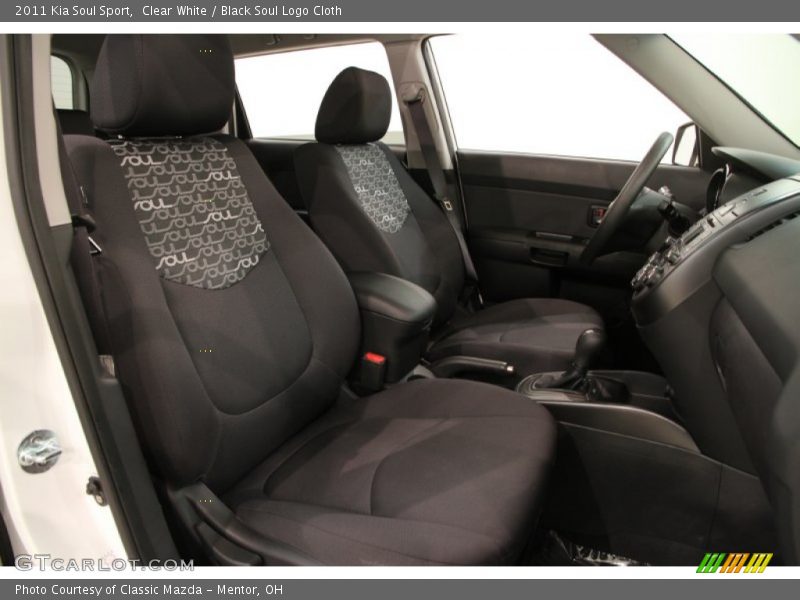 Clear White / Black Soul Logo Cloth 2011 Kia Soul Sport