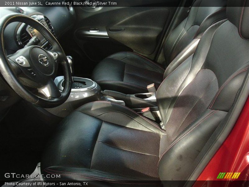 Cayenne Red / Black/Red w/Silver Trim 2011 Nissan Juke SL