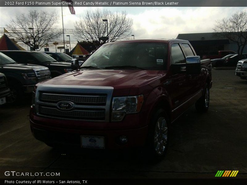 Red Candy Metallic / Platinum Sienna Brown/Black Leather 2012 Ford F150 Platinum SuperCrew
