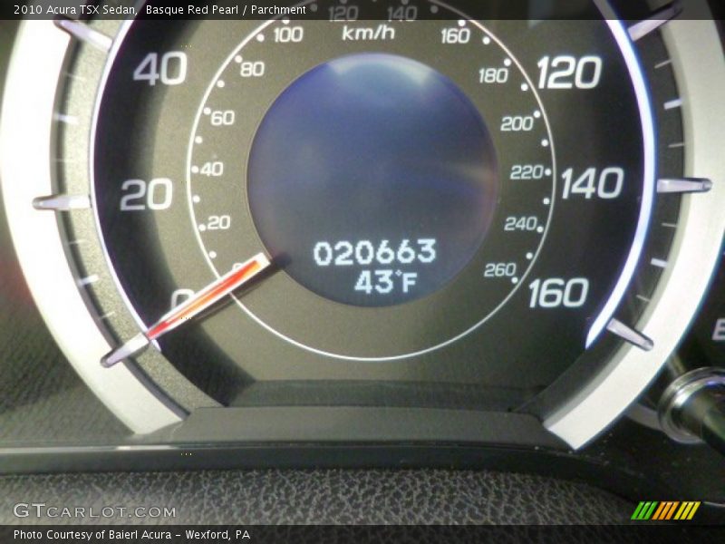 Basque Red Pearl / Parchment 2010 Acura TSX Sedan