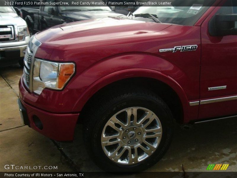 Red Candy Metallic / Platinum Sienna Brown/Black Leather 2012 Ford F150 Platinum SuperCrew