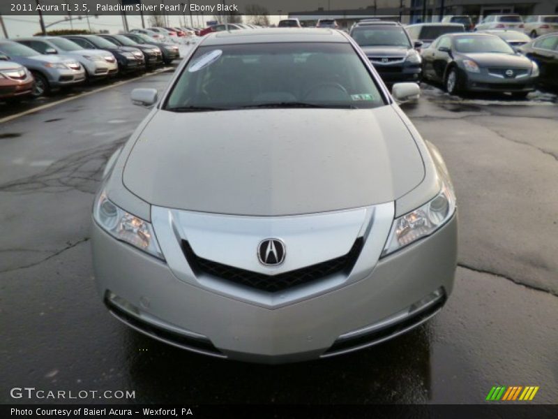 Paladium Silver Pearl / Ebony Black 2011 Acura TL 3.5
