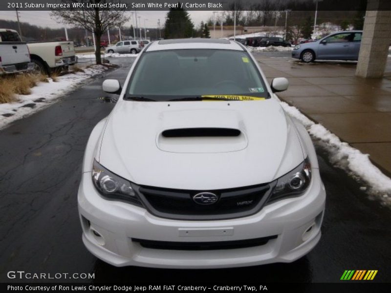 Satin White Pearl / Carbon Black 2011 Subaru Impreza WRX Limited Sedan