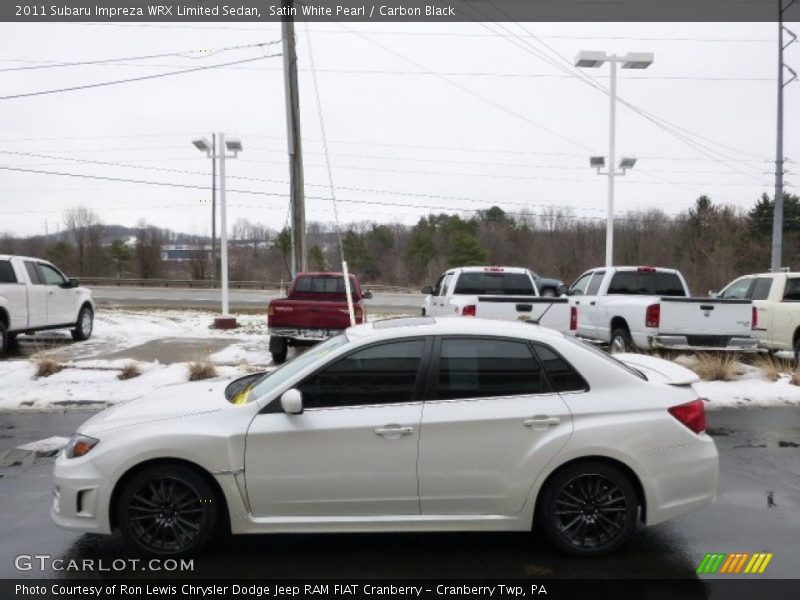 Satin White Pearl / Carbon Black 2011 Subaru Impreza WRX Limited Sedan