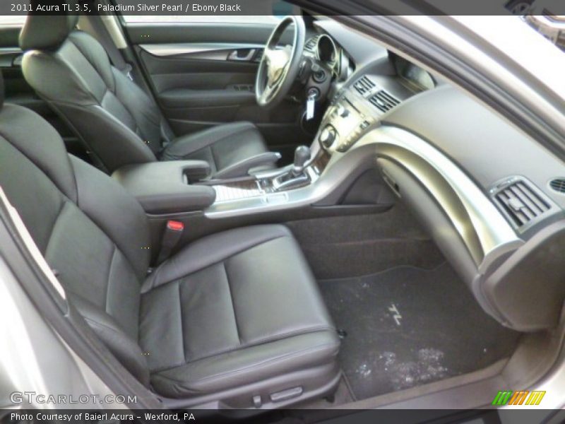 Paladium Silver Pearl / Ebony Black 2011 Acura TL 3.5