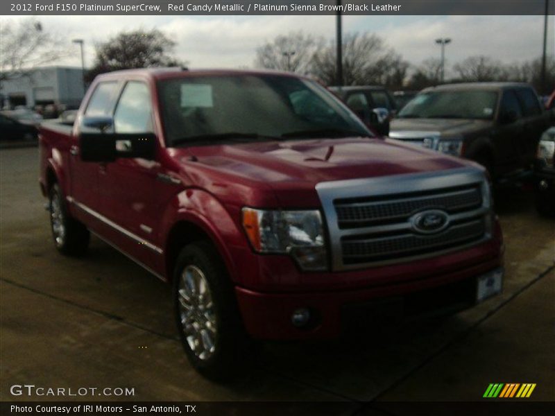 Red Candy Metallic / Platinum Sienna Brown/Black Leather 2012 Ford F150 Platinum SuperCrew
