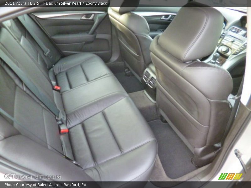 Paladium Silver Pearl / Ebony Black 2011 Acura TL 3.5