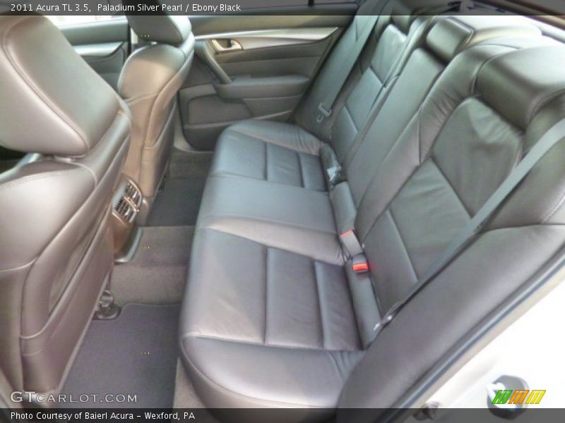 Paladium Silver Pearl / Ebony Black 2011 Acura TL 3.5