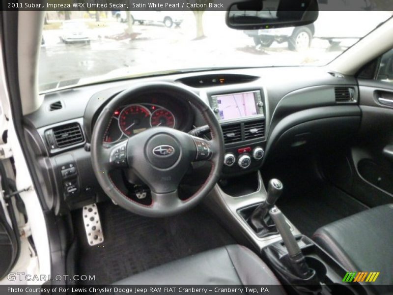 Carbon Black Interior - 2011 Impreza WRX Limited Sedan 