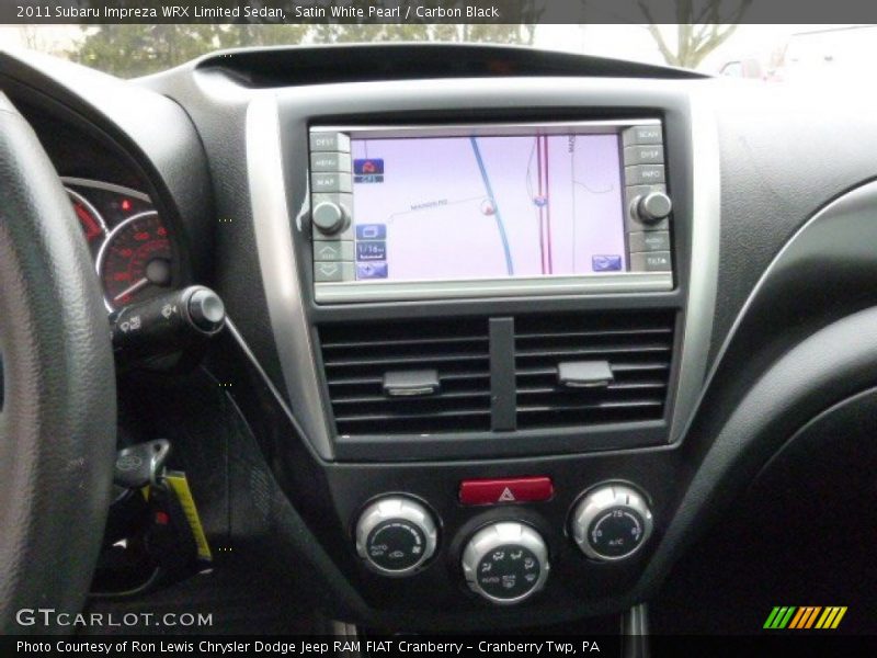 Controls of 2011 Impreza WRX Limited Sedan