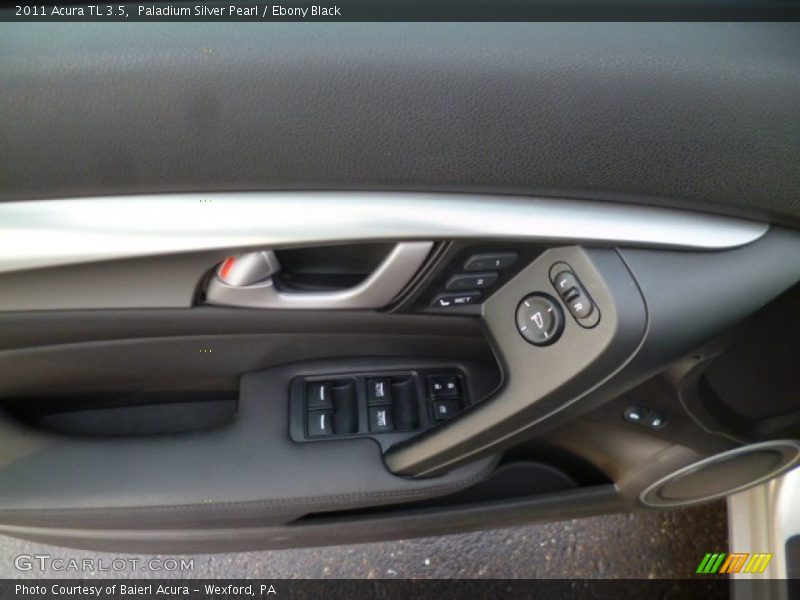 Paladium Silver Pearl / Ebony Black 2011 Acura TL 3.5