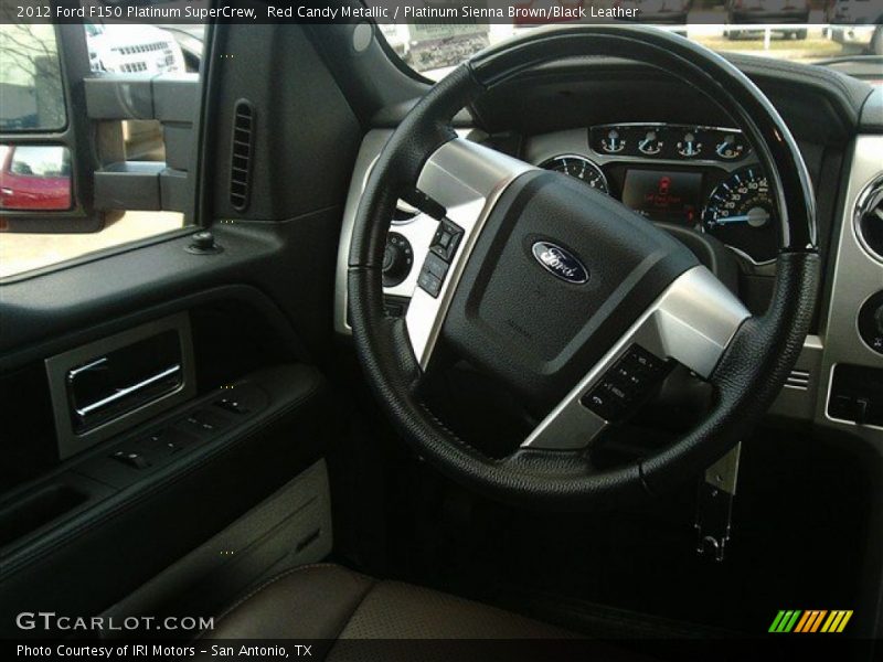 Red Candy Metallic / Platinum Sienna Brown/Black Leather 2012 Ford F150 Platinum SuperCrew