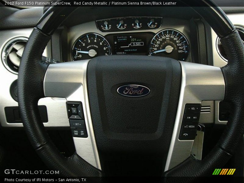 Red Candy Metallic / Platinum Sienna Brown/Black Leather 2012 Ford F150 Platinum SuperCrew