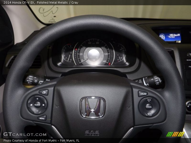 Polished Metal Metallic / Gray 2014 Honda CR-V EX
