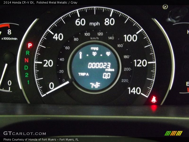 Polished Metal Metallic / Gray 2014 Honda CR-V EX