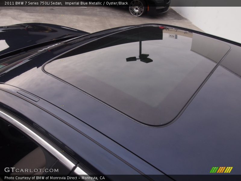 Imperial Blue Metallic / Oyster/Black 2011 BMW 7 Series 750Li Sedan