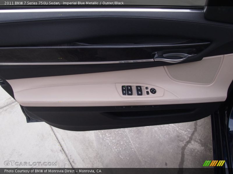 Imperial Blue Metallic / Oyster/Black 2011 BMW 7 Series 750Li Sedan
