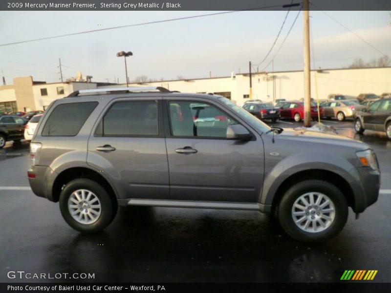 Sterling Grey Metallic / Black 2009 Mercury Mariner Premier