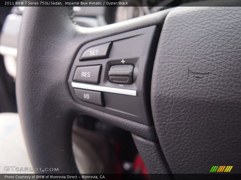 Imperial Blue Metallic / Oyster/Black 2011 BMW 7 Series 750Li Sedan