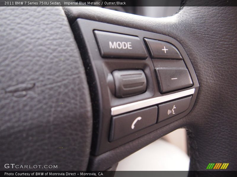 Imperial Blue Metallic / Oyster/Black 2011 BMW 7 Series 750Li Sedan