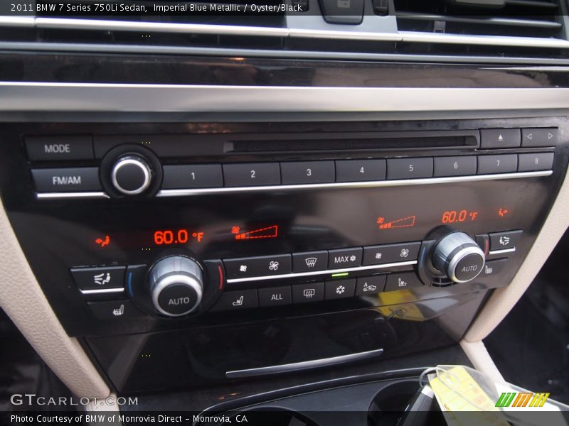 Controls of 2011 7 Series 750Li Sedan