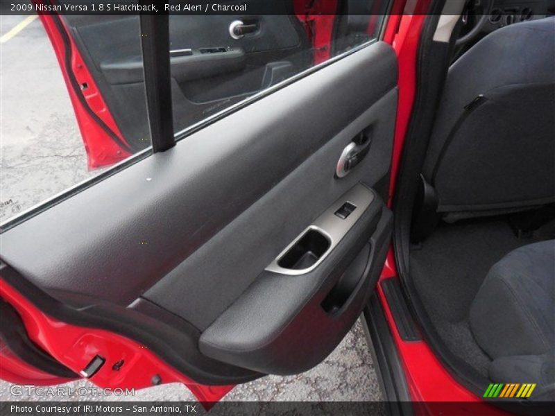 Red Alert / Charcoal 2009 Nissan Versa 1.8 S Hatchback