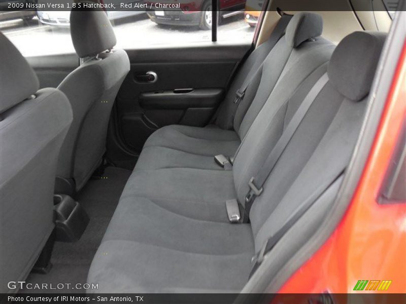 Red Alert / Charcoal 2009 Nissan Versa 1.8 S Hatchback