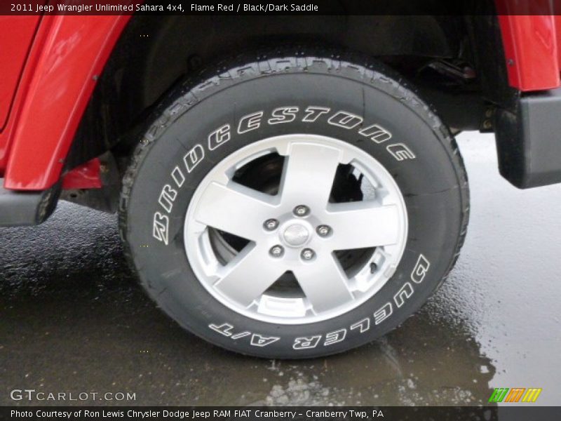 Flame Red / Black/Dark Saddle 2011 Jeep Wrangler Unlimited Sahara 4x4