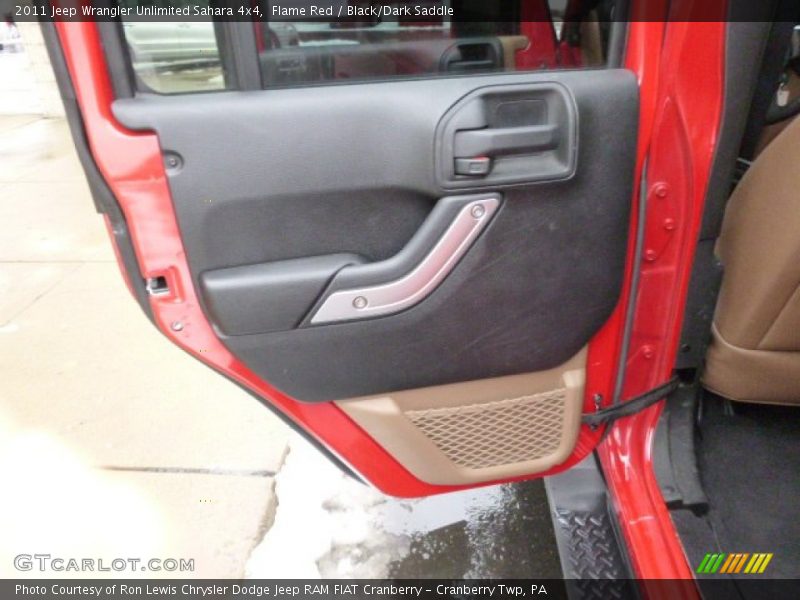 Flame Red / Black/Dark Saddle 2011 Jeep Wrangler Unlimited Sahara 4x4