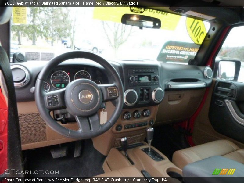 Flame Red / Black/Dark Saddle 2011 Jeep Wrangler Unlimited Sahara 4x4