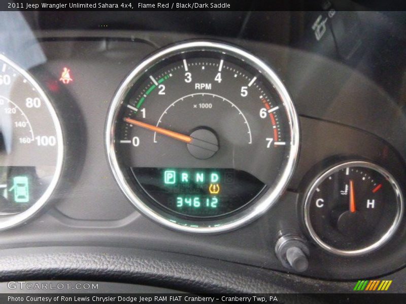 Flame Red / Black/Dark Saddle 2011 Jeep Wrangler Unlimited Sahara 4x4