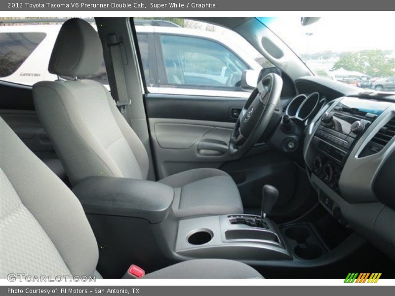 Super White / Graphite 2012 Toyota Tacoma V6 Prerunner Double Cab