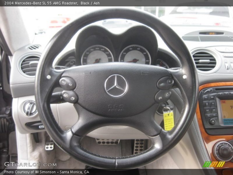 Black / Ash 2004 Mercedes-Benz SL 55 AMG Roadster