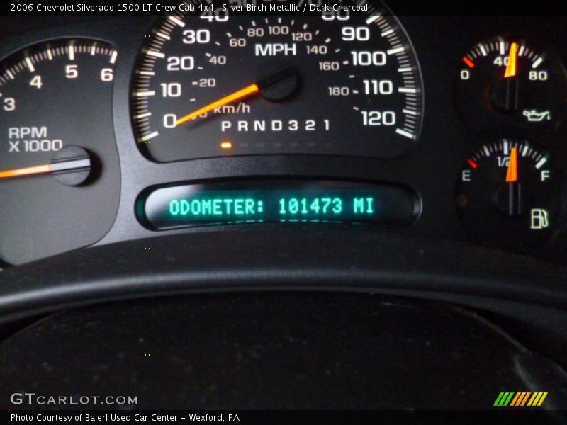 Silver Birch Metallic / Dark Charcoal 2006 Chevrolet Silverado 1500 LT Crew Cab 4x4