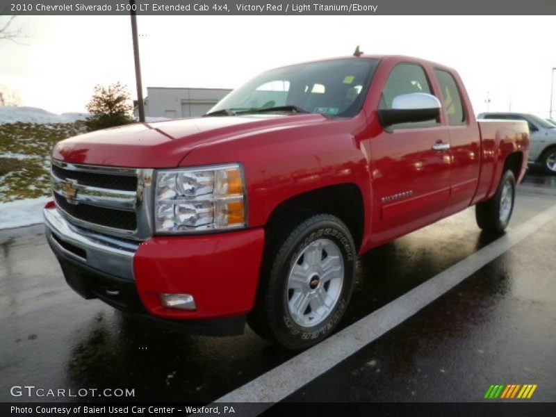 Victory Red / Light Titanium/Ebony 2010 Chevrolet Silverado 1500 LT Extended Cab 4x4