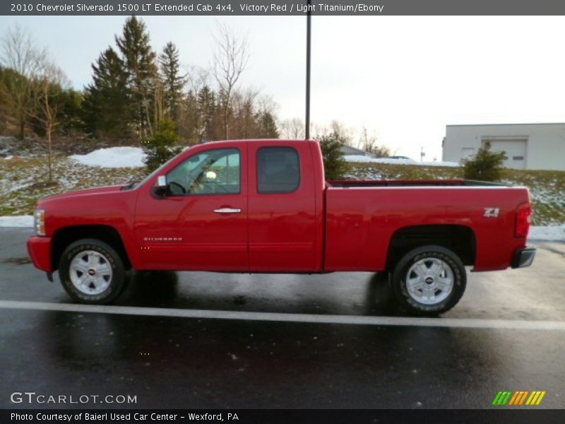 Victory Red / Light Titanium/Ebony 2010 Chevrolet Silverado 1500 LT Extended Cab 4x4