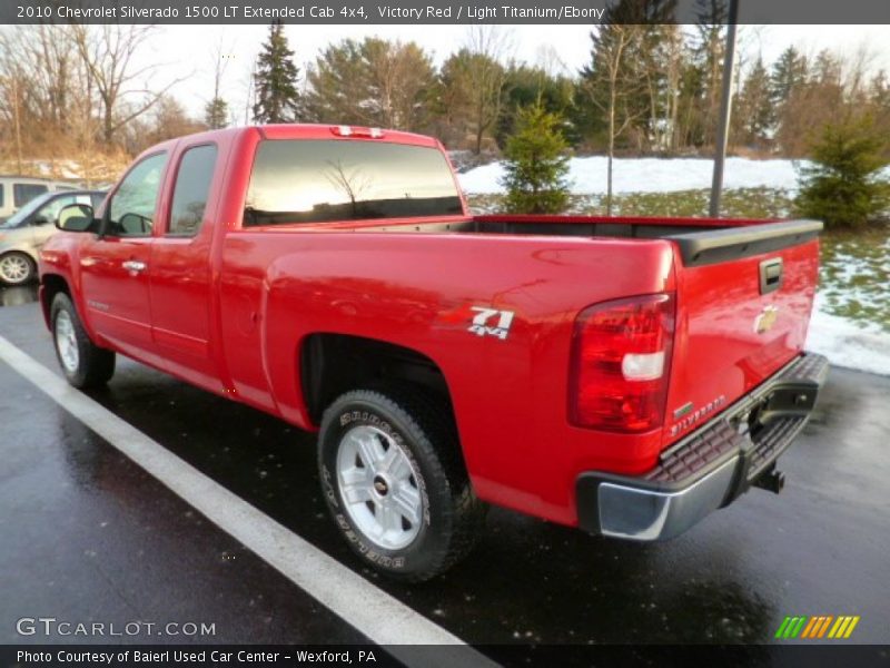 Victory Red / Light Titanium/Ebony 2010 Chevrolet Silverado 1500 LT Extended Cab 4x4
