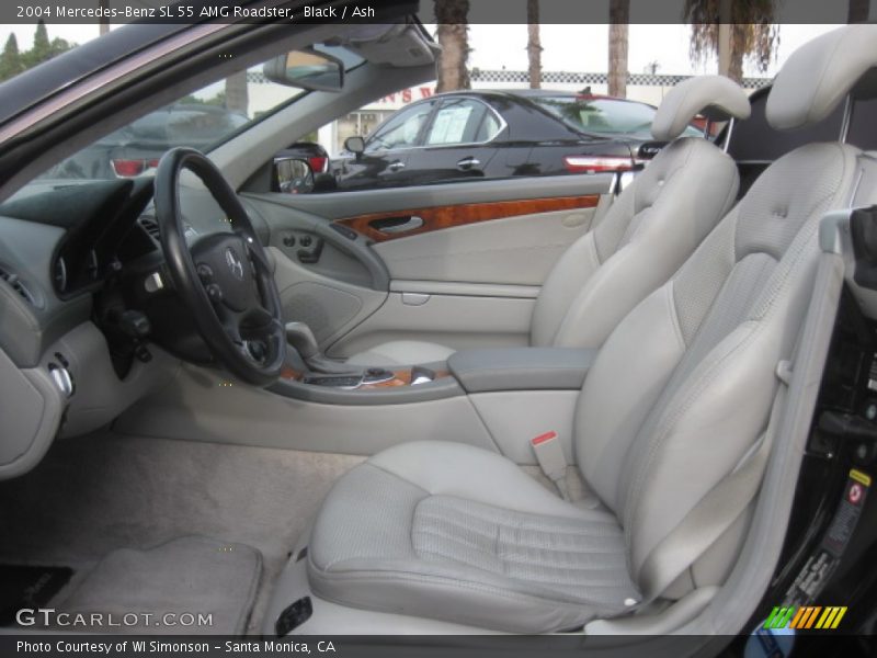 Black / Ash 2004 Mercedes-Benz SL 55 AMG Roadster