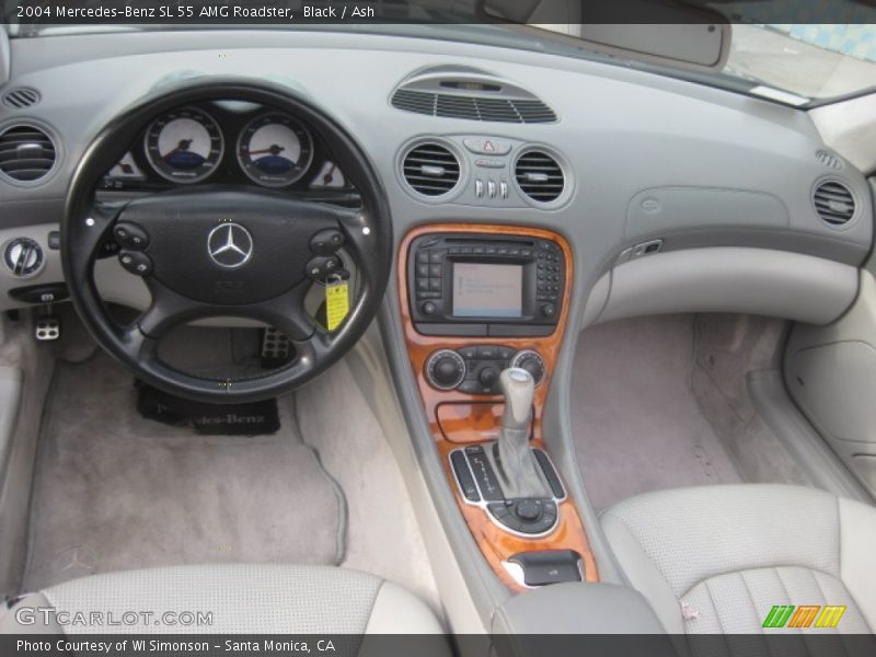Black / Ash 2004 Mercedes-Benz SL 55 AMG Roadster