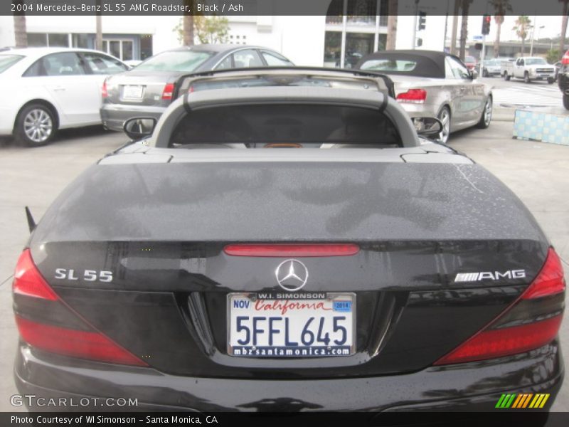 Black / Ash 2004 Mercedes-Benz SL 55 AMG Roadster