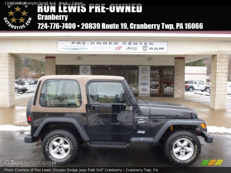 Black / Camel 1999 Jeep Wrangler Sport 4x4