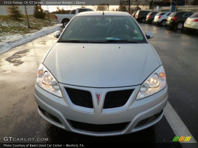 Quicksilver Metallic / Ebony 2010 Pontiac G6 GT Sedan