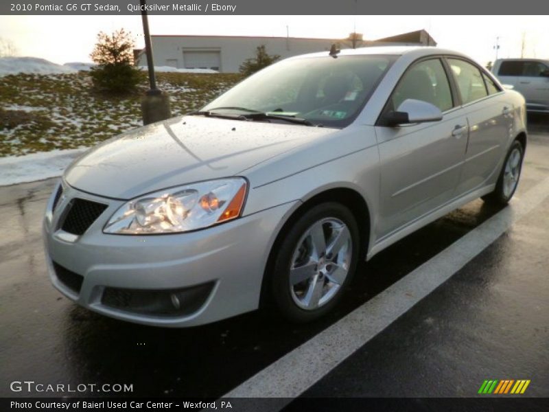 Quicksilver Metallic / Ebony 2010 Pontiac G6 GT Sedan