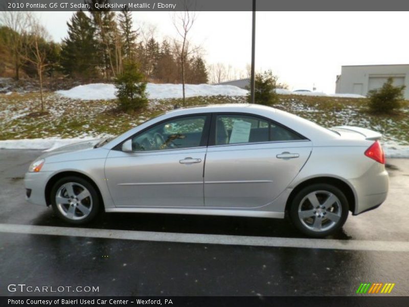 Quicksilver Metallic / Ebony 2010 Pontiac G6 GT Sedan