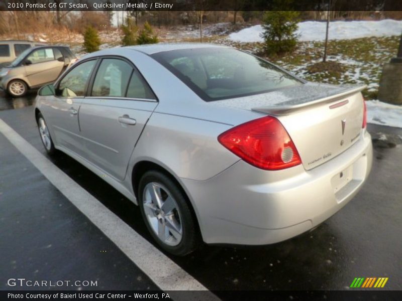 Quicksilver Metallic / Ebony 2010 Pontiac G6 GT Sedan