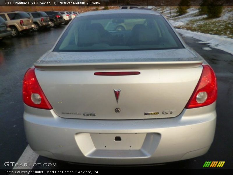 Quicksilver Metallic / Ebony 2010 Pontiac G6 GT Sedan