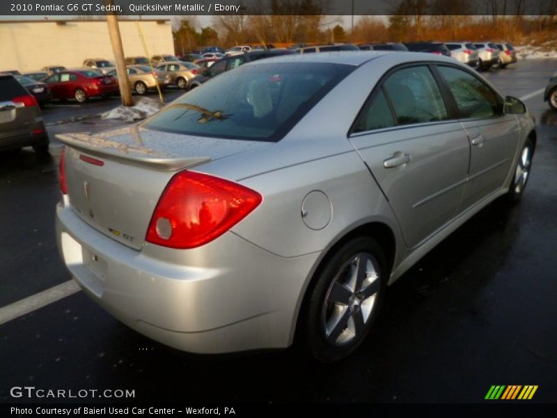 Quicksilver Metallic / Ebony 2010 Pontiac G6 GT Sedan