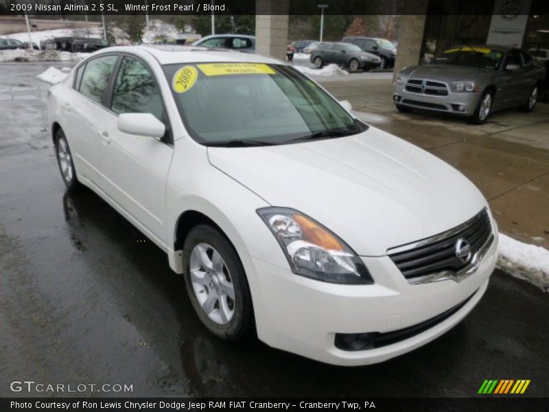 Winter Frost Pearl / Blond 2009 Nissan Altima 2.5 SL