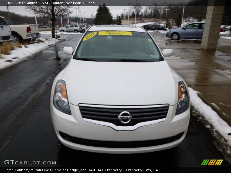 Winter Frost Pearl / Blond 2009 Nissan Altima 2.5 SL